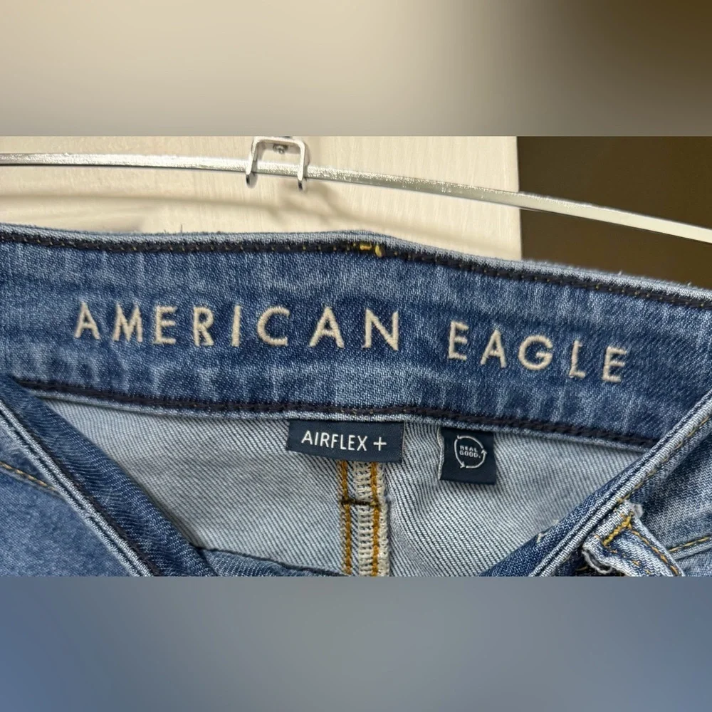 American Eagle Outfitters Men’s AE AirFlex+ Skinny Jeans 36x30 Blue High Stretch